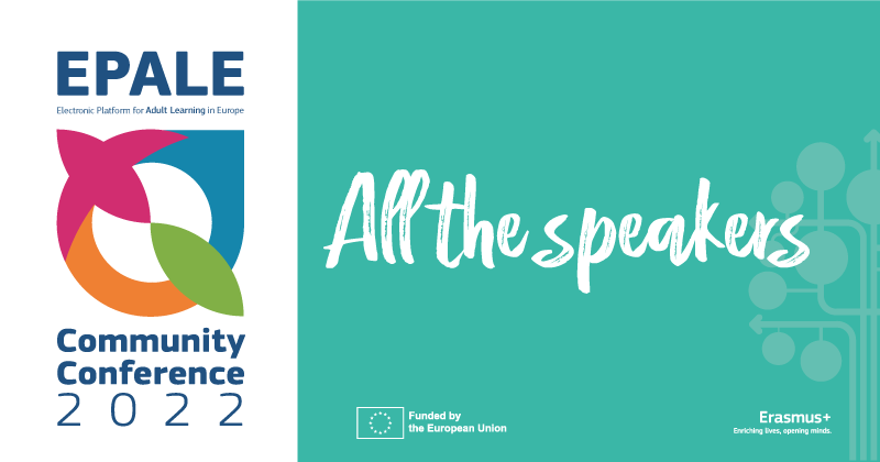 EPALE Community Conference - All the speakers