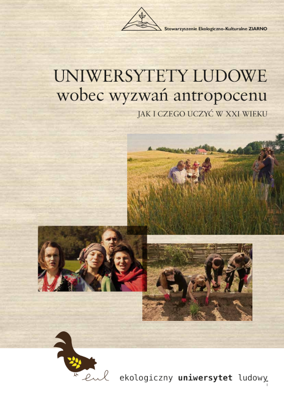 Okładka publikacji "Uniwersytety ludowe wobec wyzwań antropocenu"