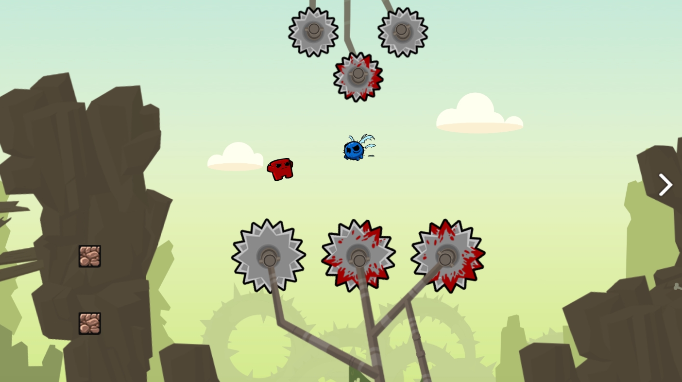 Screenshot z gry Meatboy