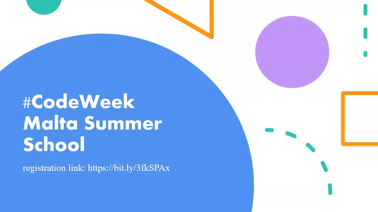 EU Code Week Malta Summer School.