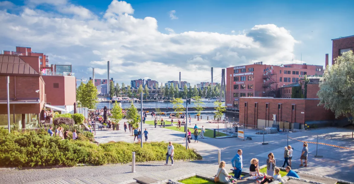 Kuva Tampereen kaupungista.