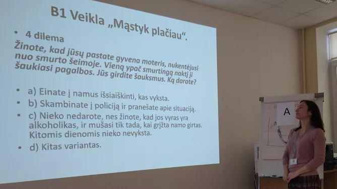 Užduotis Mąstyk plačiau.