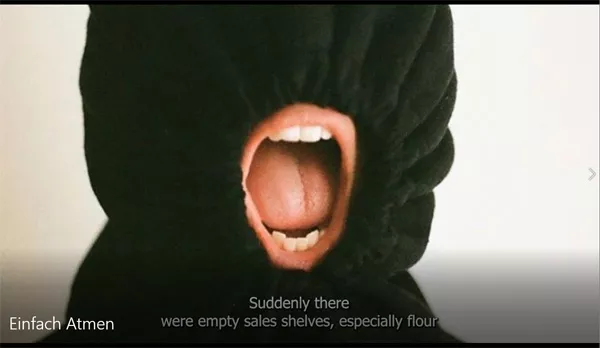 Storytelling-Video einer Teilnehmerin über die Corona-Zeit: "Einfach Atmen" ArtDiCo-DST.