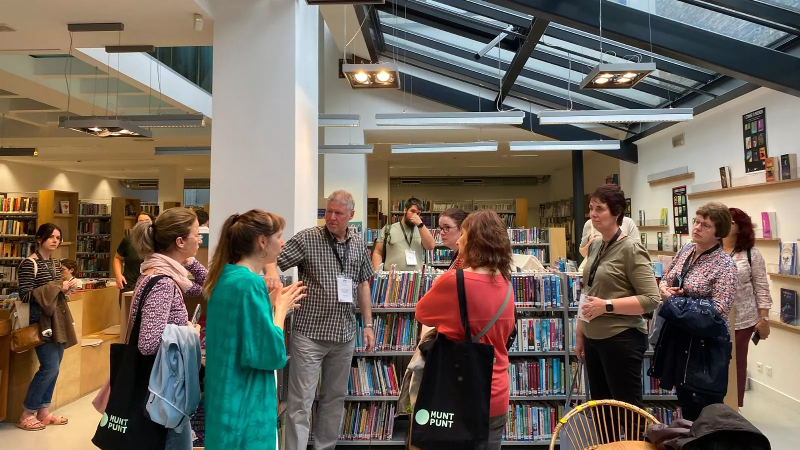Visit to the Sans Souci Bibliotheek in Brussels.
