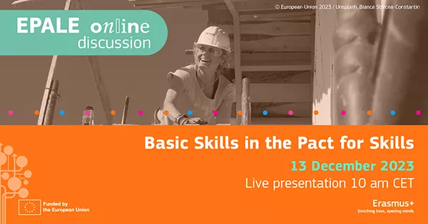 Online discussion on basic skills in the pact for skills.