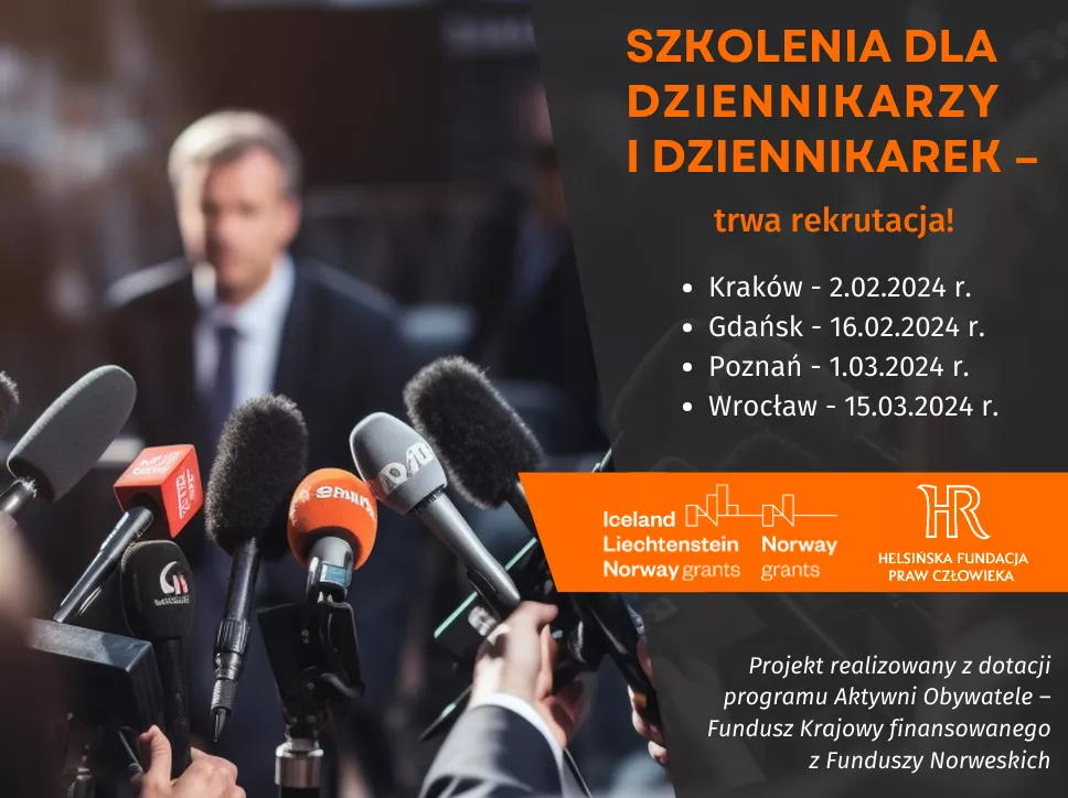 Szkolenie dla dziennikarzy.