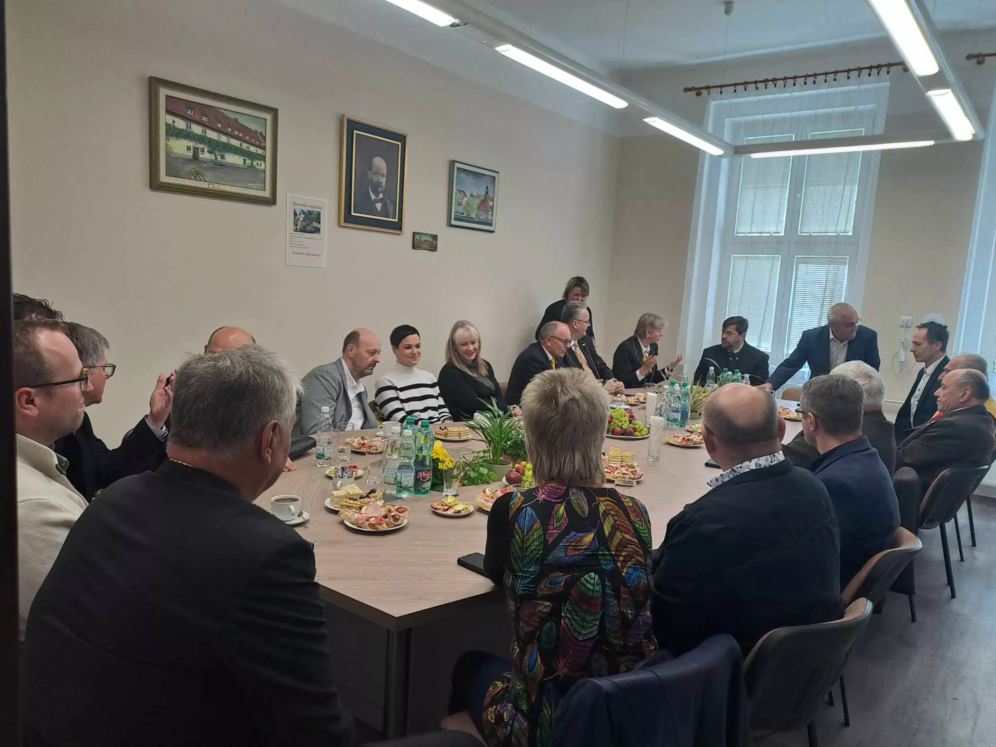 Opening of the apitherapy apiary Slovenian and Czech friends of bees and apitherapy.