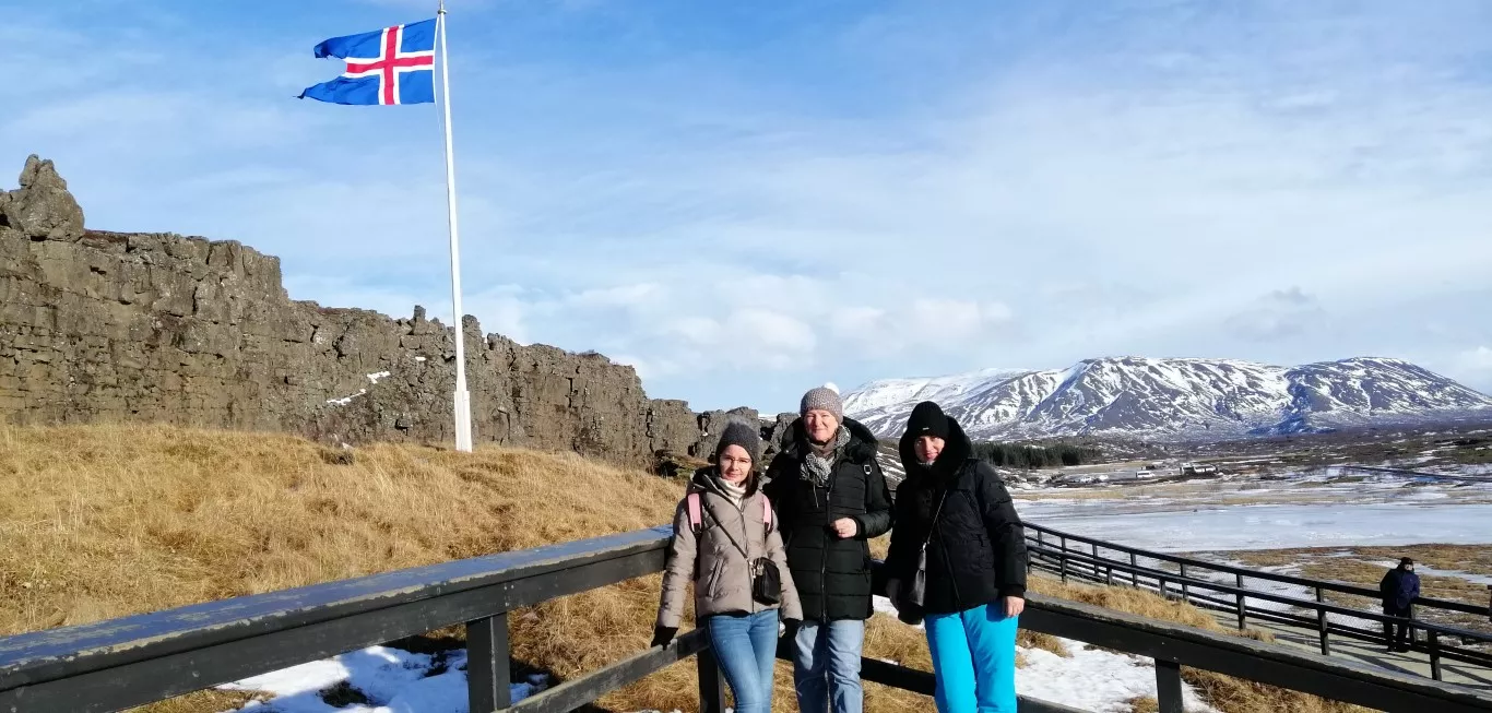 Udeleženke tečaja na Islandiji.