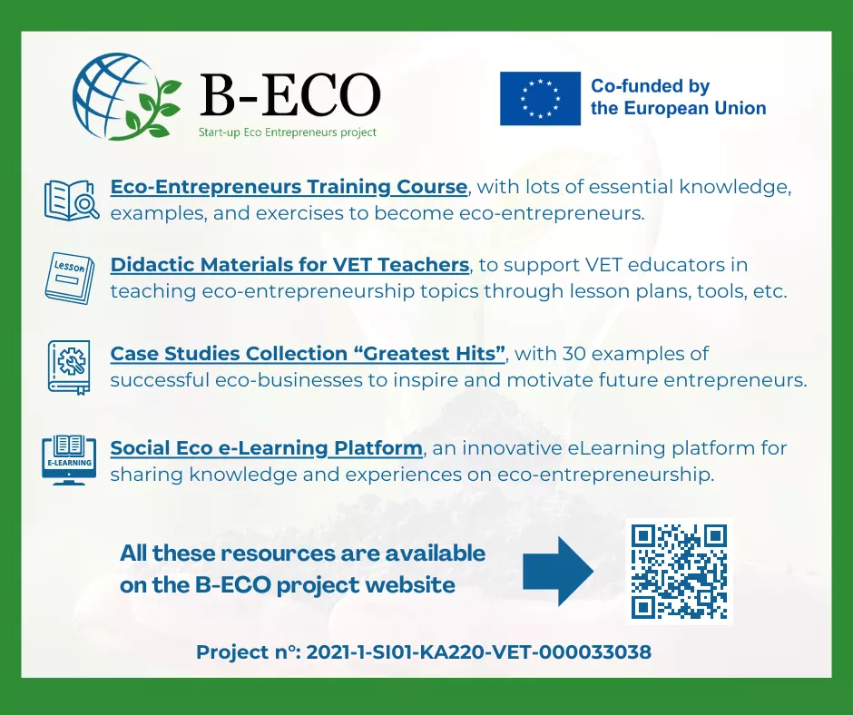 B-ECO - Start-up Eco Entrepreneurs Project-Results B-ECO - Start-up Eco Entrepreneurs Project-Results.