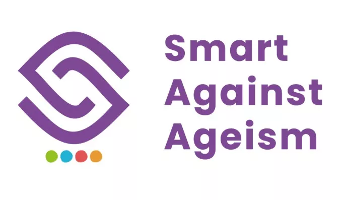 The logo of the Smart Against Ageism (SAA) project The logo of the Smart Against Ageism (SAA) project.