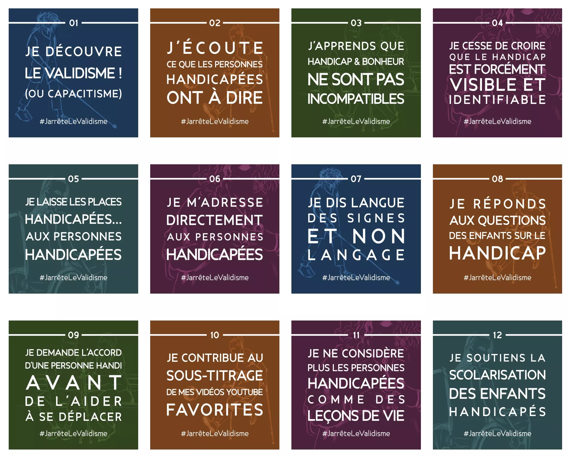 Projet « 31 bonnes résolutions anti-validistes ».