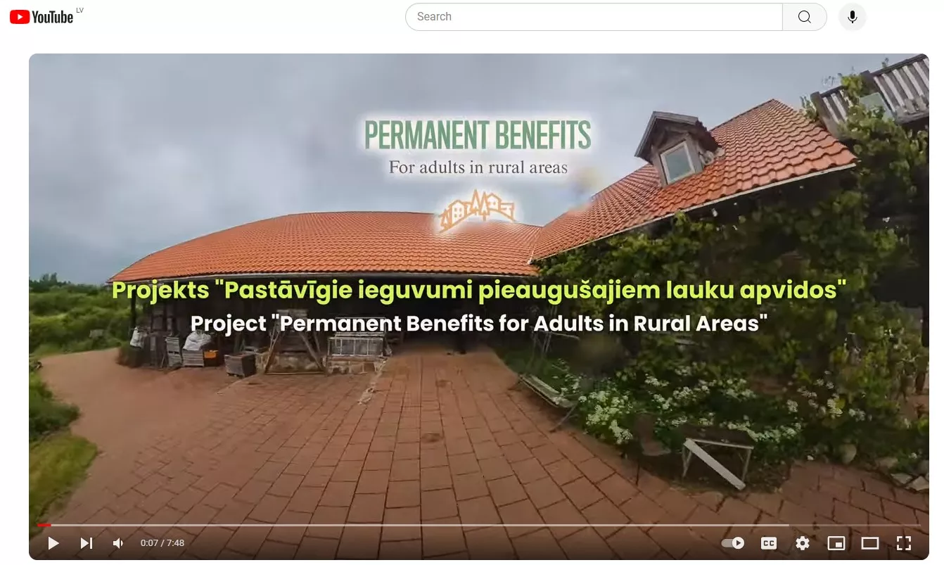 Permanent Benefits for adults in rural areas - on youtube Permanent Benefits.