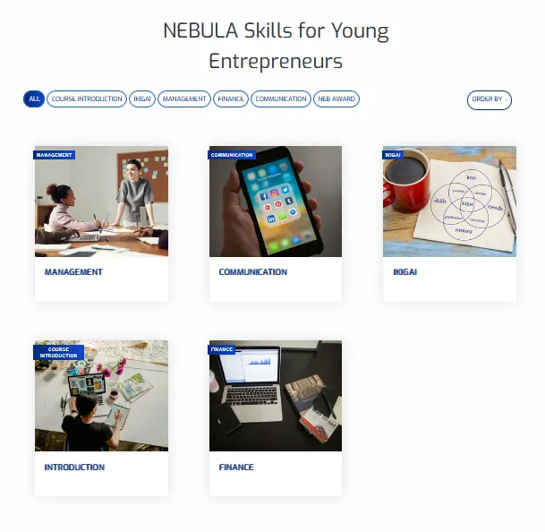 E-course for young entrepreneurs E-course for young entrepreneurs screenshot.