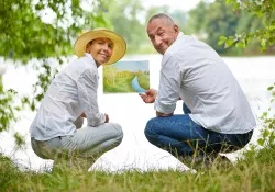 Student and teacher landscape painting Student and teacher landscape painting.