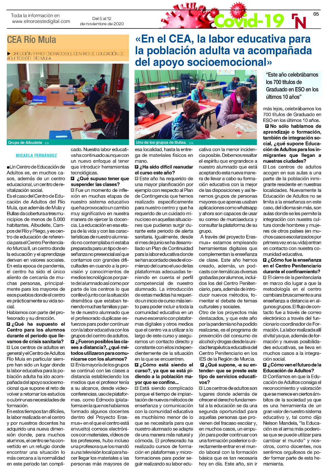 Entrevista a CEA RÍO MULA Entrevista a CEA RÍO MULA.