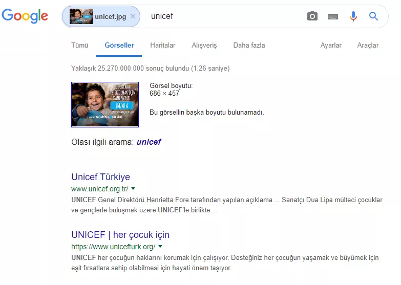 Figure 7. A screenshot from https://images.google.com/   “Matched results”.