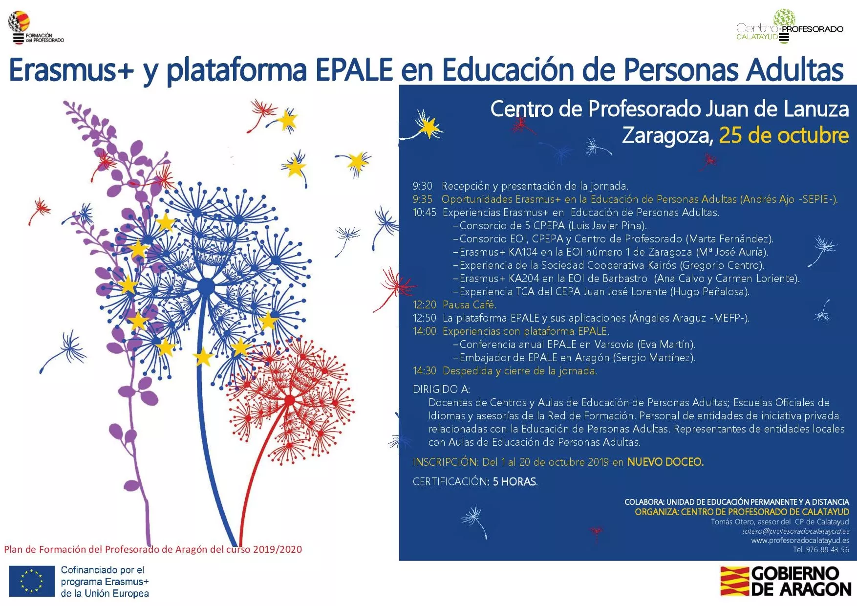 Jornada Erasmus+ y plataforma EPALE.