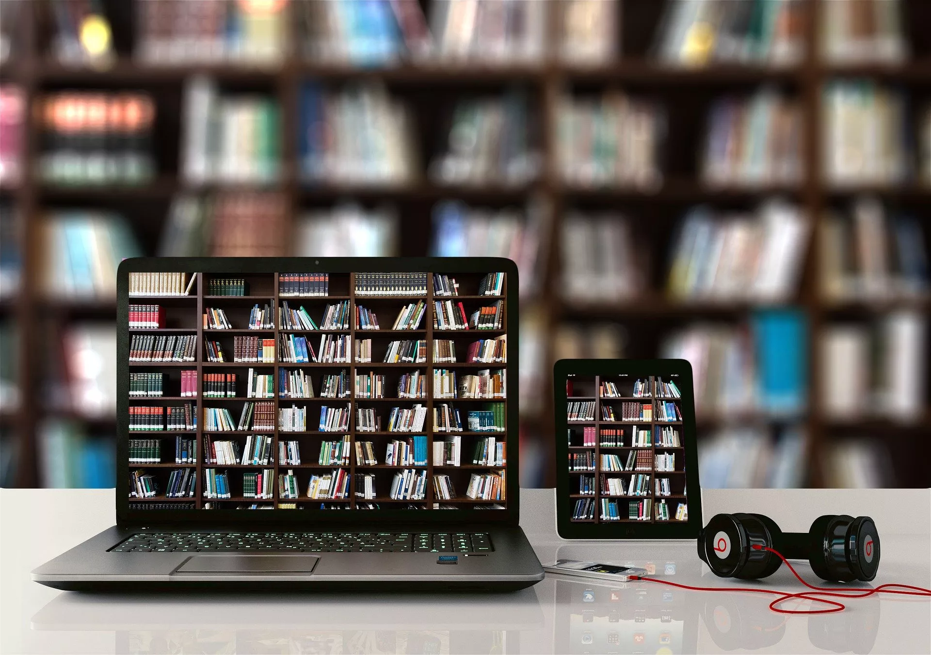 Bibliothek - analog und digital.