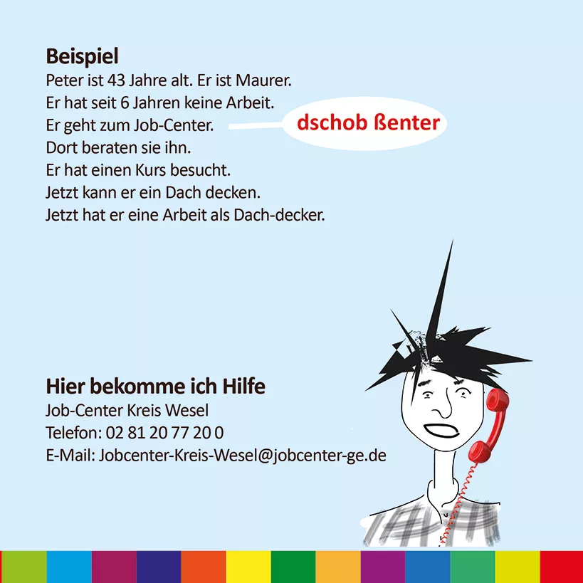 Broschüre in Leichter Sprache: Was tun, wen ich arbeitslos werde? Leichte Sprache.