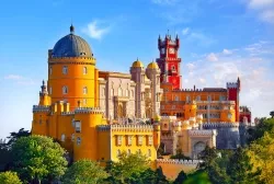 Colourful palace in Lisbon, Portugal Colourful palace in Lisbon, Portugal.