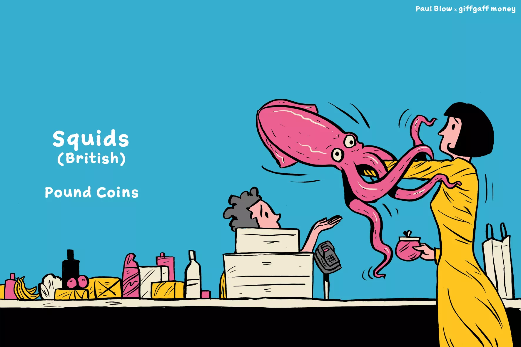 Squids is Cockney for Pound Coins.