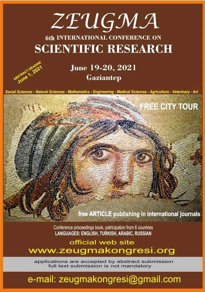 6th INTERNATIONAL ZEUGMA CONFERENCE ON SCIENTIFIC RESEARCHES