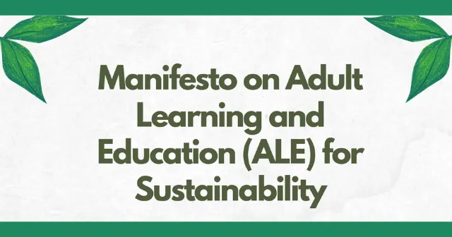 Manifesto on Adult Learning and Education for Sustainability.