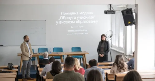 модел 'Обрнуте учионице' на предавању за наставно особље...
