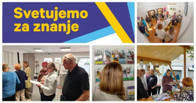 Kolaž fotografij, ki ponazarjajo svetovalno dejavnost - 3. sklop v projektu Krepitev VŽU.