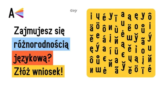 Baner programu dotacyjnego "Różnorodność Językowa".