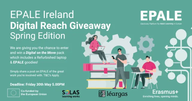 EPALE Ireland Spring 2025 Digital Giveaway Graphic.