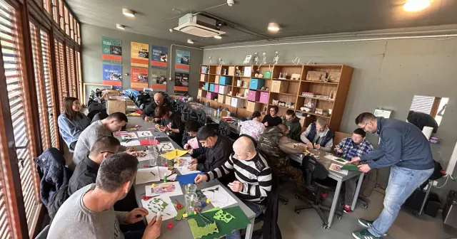 Radionica organizirana za korisnike Udruge za osobe s intelektualnim oštećenjima " Golubica" Vuko...