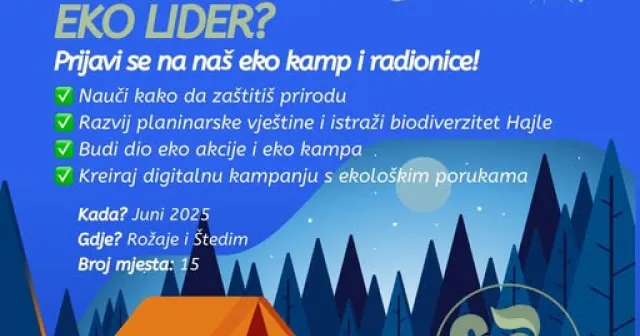 Poziv za mlade da postanu eko lideri.