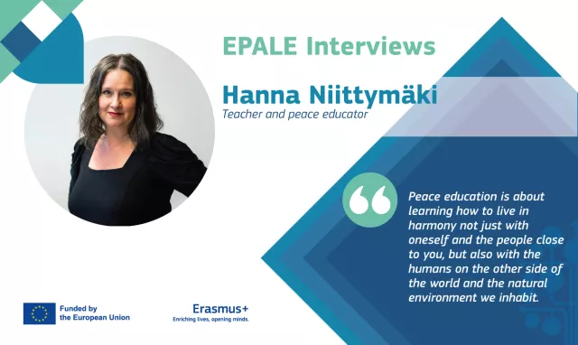 EPALE Interview: Hanna Niittymäki.
