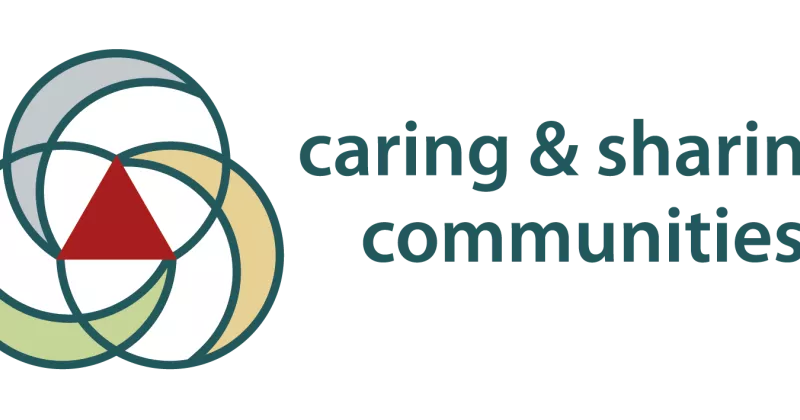 Logo caring & sharing communities.