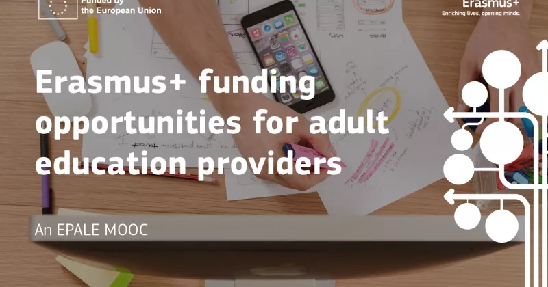 Erasmus+ funding opportunities for adult education providers.
