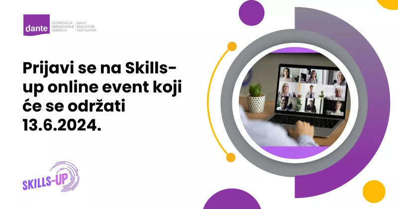 Prijavi se na Skills-up online event.