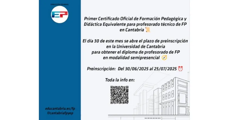 Certificado Formación Pedagógica.
