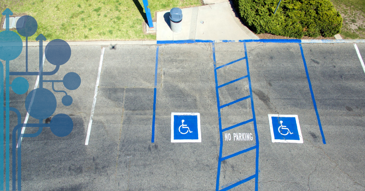 miejsce parkingowe dla niepełnosprawnych źle zrobione